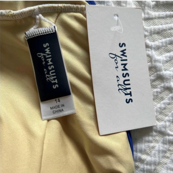 NWT HALTER ADJUSTABLE ONE PIECE SWIMSUIT Sz 14 Swimsuits For All - Picture 3 of 6